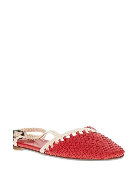 Hereu Rondaia woven buckle flat pumps - Red - zdjęcie produktu nr 2