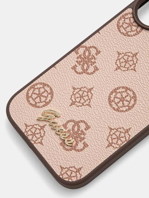 Guess etui na telefon iPhone 16 6.1 kolor brązowy GUHMP16SPGPYSW