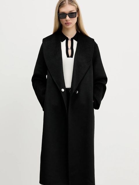 HUGO płaszcz z wełną kolor czarny 50546753 - zdjęcie produktu nr 2