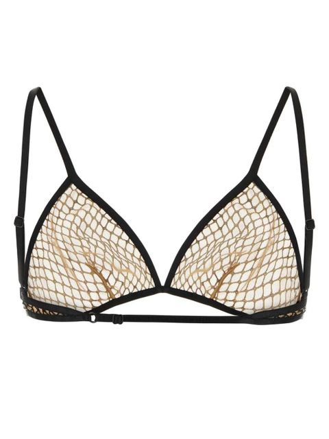 Balenciaga mesh-detail triangle bra - Black - zdjęcie produktu nr 2