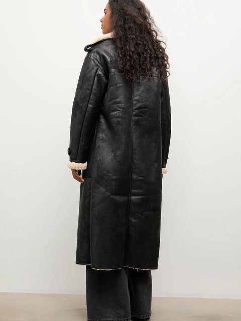 Answear.LAB płaszcz kolor czarny