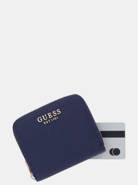 Guess portfel LAUREL damski kolor granatowy SWBG74 59137