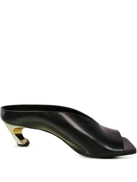 Alexander McQueen open-back heeled sandals - Black - zdjęcie produktu nr 1