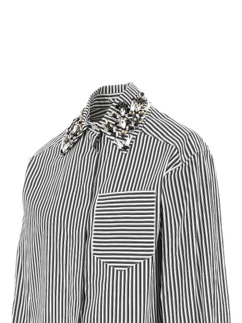 Sportmax striped embellished shirt - White - zdjęcie produktu nr 2