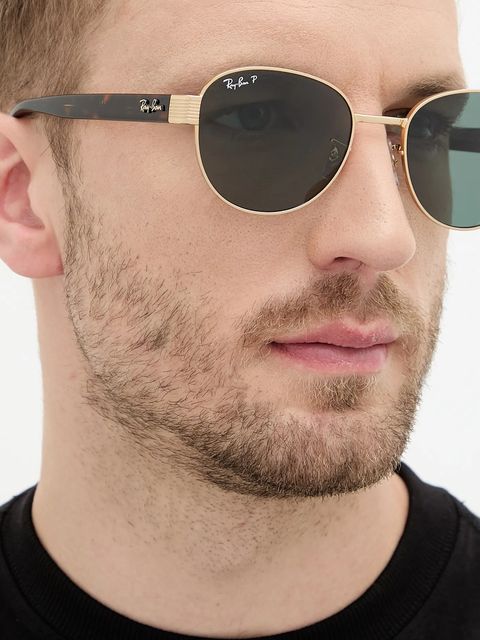 Ray-Ban okulary przeciwsłoneczne kolor złoty 0RB3766CH