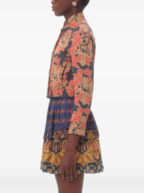 Valentino Garavani Apres L'Hiver jacquard caban jacket - Blue