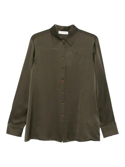 ZIMMERMANN embroidered silk shirt - Green - zdjęcie produktu nr 2