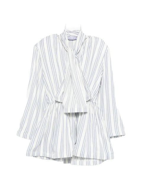Rowen Rose scarf striped mini dress - White - zdjęcie produktu nr 1