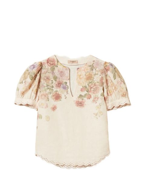 TWINSET floral-print blouse - Neutrals - zdjęcie produktu nr 1