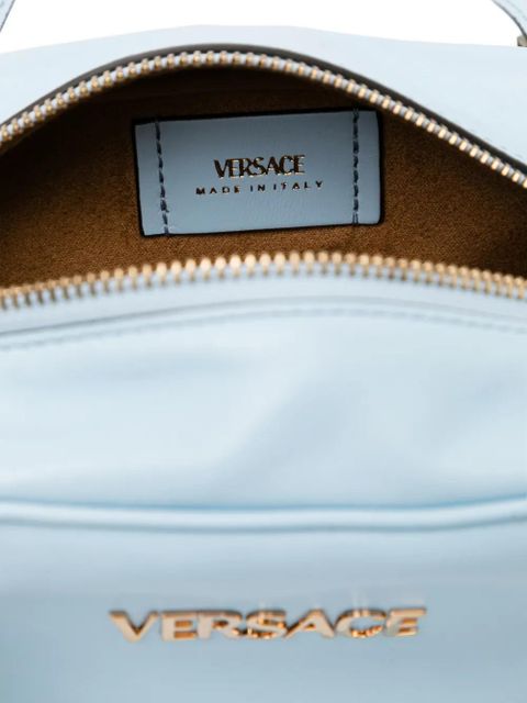 Versace mini tag tote bag - Blue