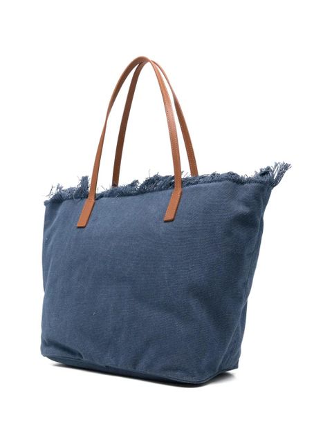 MC2 Saint Barth frayed tote bag - Blue