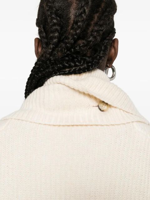 Nanushka turtleneck foldback-detail sweater - Neutrals