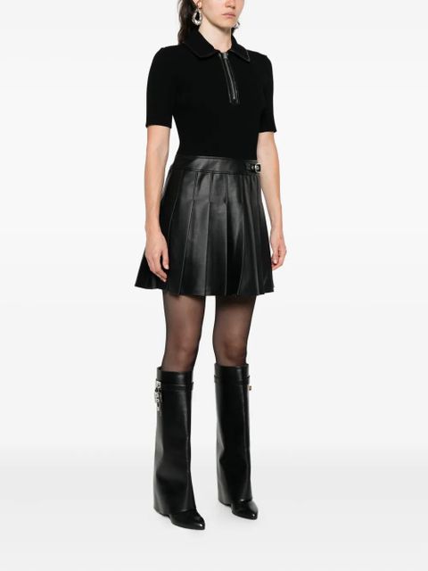 Simkhai Linnie pleated mini dress - Black