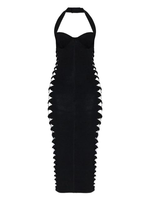 Balmain cut out-detailed midi dress - Black - zdjęcie produktu nr 1