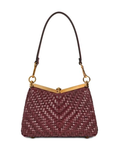 ETRO small Vella leather tote bag - Red