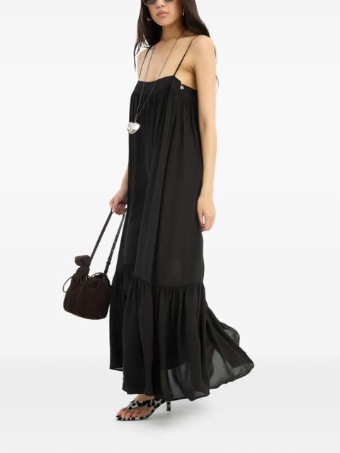 ROTATE BIRGER CHRISTENSEN A-line maxi dress - Black - zdjęcie produktu nr 2