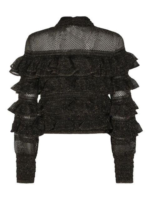 ZIMMERMANN Rebellion ruffled tie top - Black - zdjęcie produktu nr 2