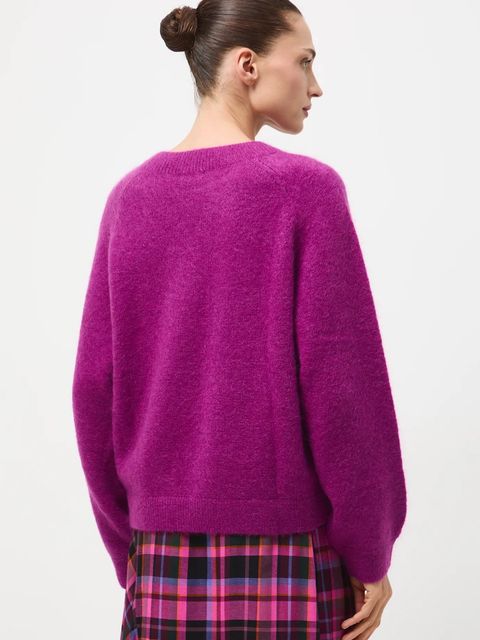 Medicine sweter damski kolor fioletowy ciepły - zdjęcie produktu nr 2