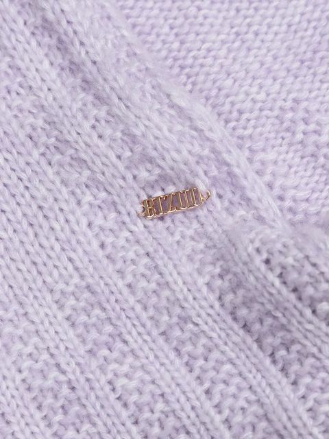 Bizuu kominiarka z dodatkiem wełny BIFFI kolor fioletowy BIFFI FIOLETOWY