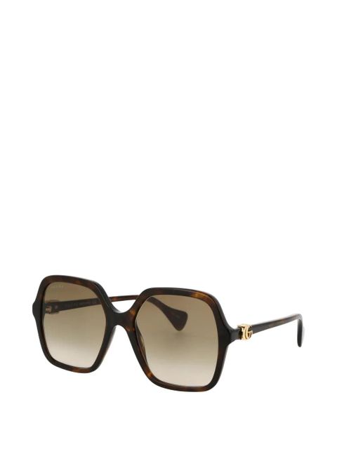 Gucci Eyewear logo-detail sunglasses - Brown - zdjęcie produktu nr 2