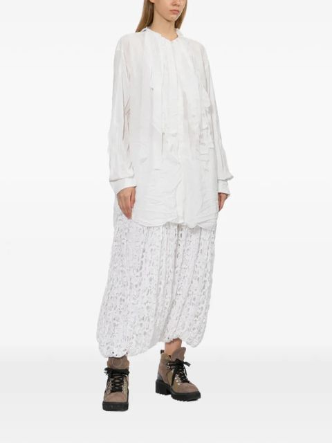 Comme Des Garçons crinkled shirt - White - zdjęcie produktu nr 2
