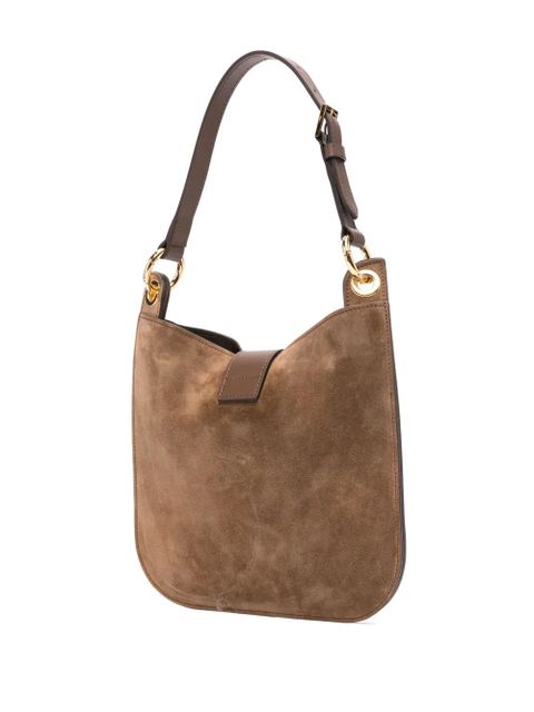 TOM FORD small Tara suede cross body bag - Brown