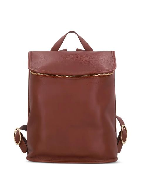 Longchamp medium Le Foulonné leather backpack - Brown - zdjęcie produktu nr 1
