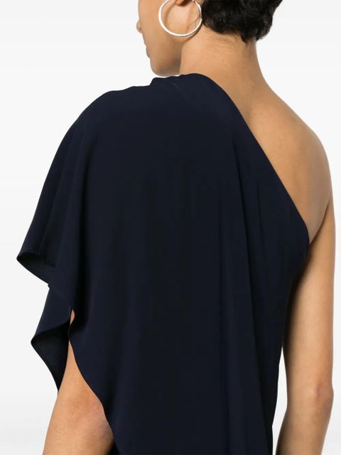 Lauren Ralph Lauren Cape Georgette one-shoulder jumpsuit - Blue