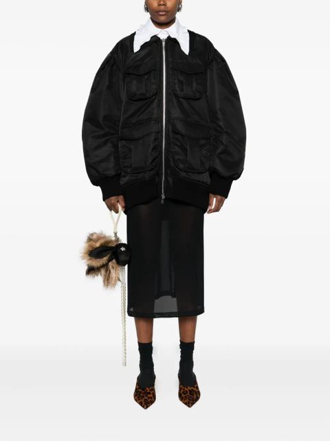Simone Rocha pocket zip bomber jacket - Black - zdjęcie produktu nr 2