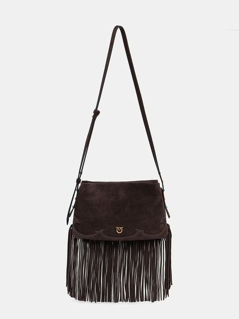 Pinko torebka crossbody damska zamszowa - zdjęcie produktu nr 1