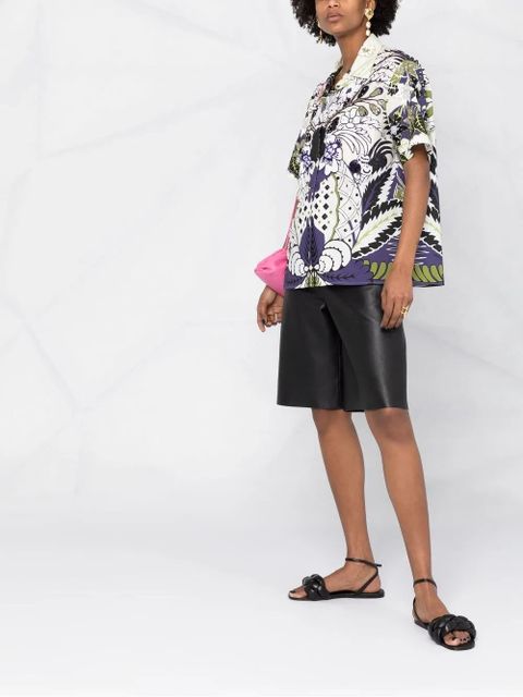 Valentino Garavani Arazzo-print sequined shirt - Neutrals