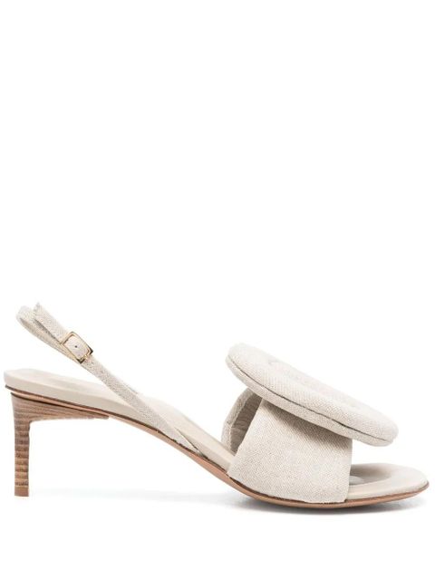 Jacquemus Cuscinu slingback sandals - Neutrals - zdjęcie produktu nr 1