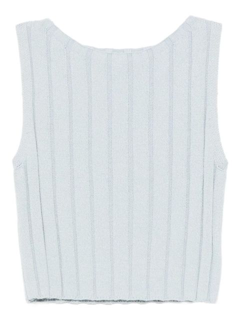 Reformation callie tank top - Blue - zdjęcie produktu nr 1