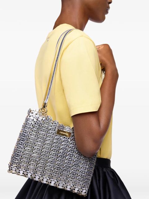 Rabanne Iconic Nano 1969 reversible shoulder bag - Gold