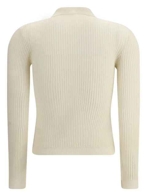 Guest In Residence cashmere polo jumper - White - zdjęcie produktu nr 2