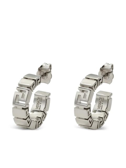 Versace Greek brass earrings - Silver - zdjęcie produktu nr 1