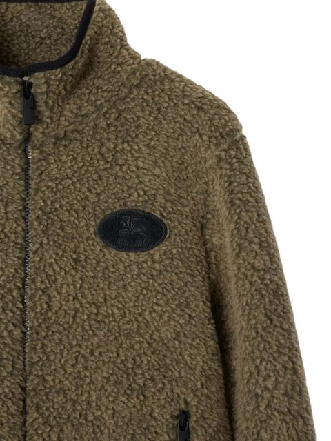 Burberry fleece cropped jacket - Green - zdjęcie produktu nr 2