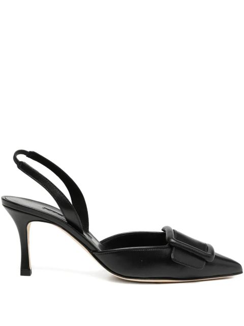 Manolo Blahnik 70mm Maysli heeled pumps - Black - zdjęcie produktu nr 1
