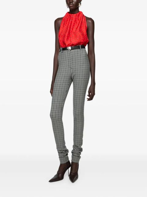 Acne Studios gingham check trousers - Grey