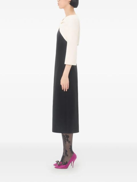 Valentino Garavani crepe couture midi dress - Black