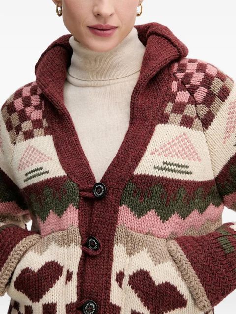 Barbour button-up cardigan - Red