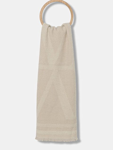 Marc O'Polo szalik z dodatkiem wełny damski kolor beżowy gładki 509809102095 - zdjęcie produktu nr 1