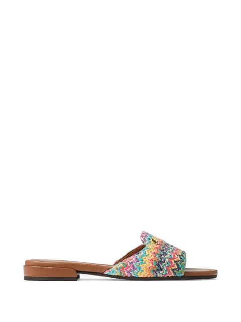 Jimmy Choo Dina woven flat sandals - Multicolour - zdjęcie produktu nr 1