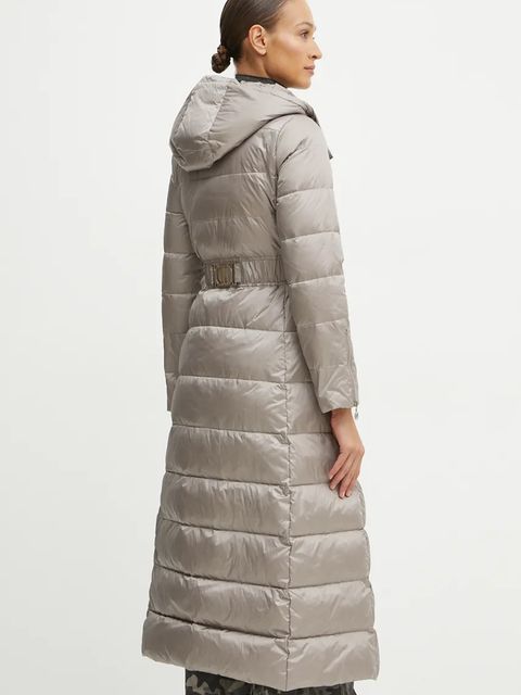 Twinset kurtka puchowa damska kolor szary zimowa 242TT2380