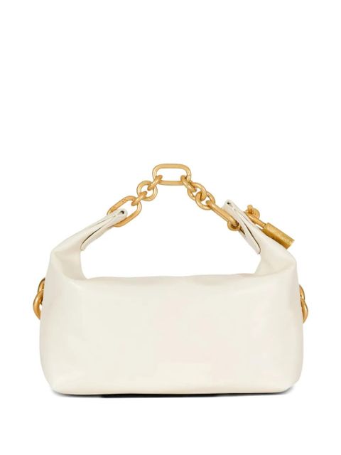 Balmain mini Sync padlock chain tote bag - White - zdjęcie produktu nr 2