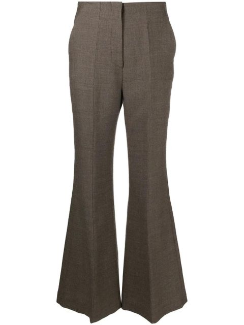 Nanushka high-rise flared trousers - Brown - zdjęcie produktu nr 1