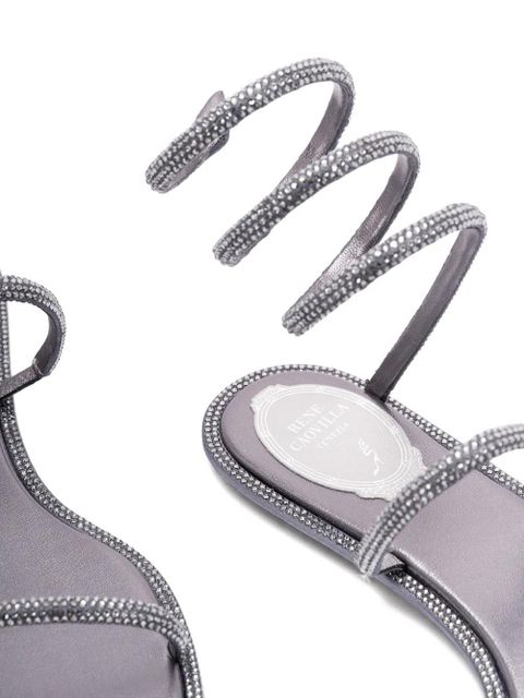 René Caovilla spiral-detail sandals - Grey