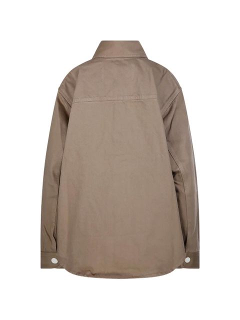 AMI Paris logo-patch shirt - Neutrals - zdjęcie produktu nr 2