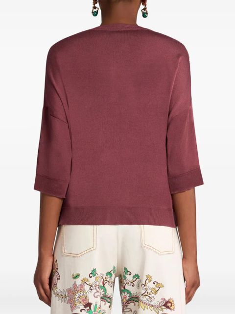 ETRO knitted t-shirt - Neutrals