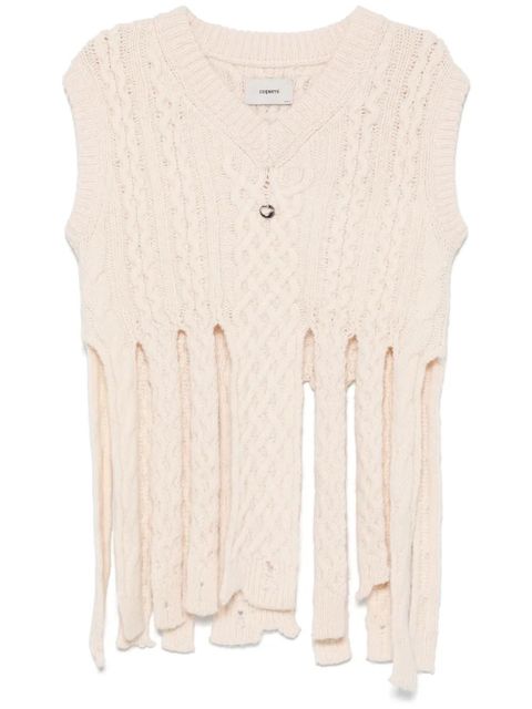 Coperni shredded vest - Neutrals - zdjęcie produktu nr 1